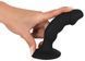 Анальная пробка с вибрацией Black Velvets Rechargeable Plug, Черный