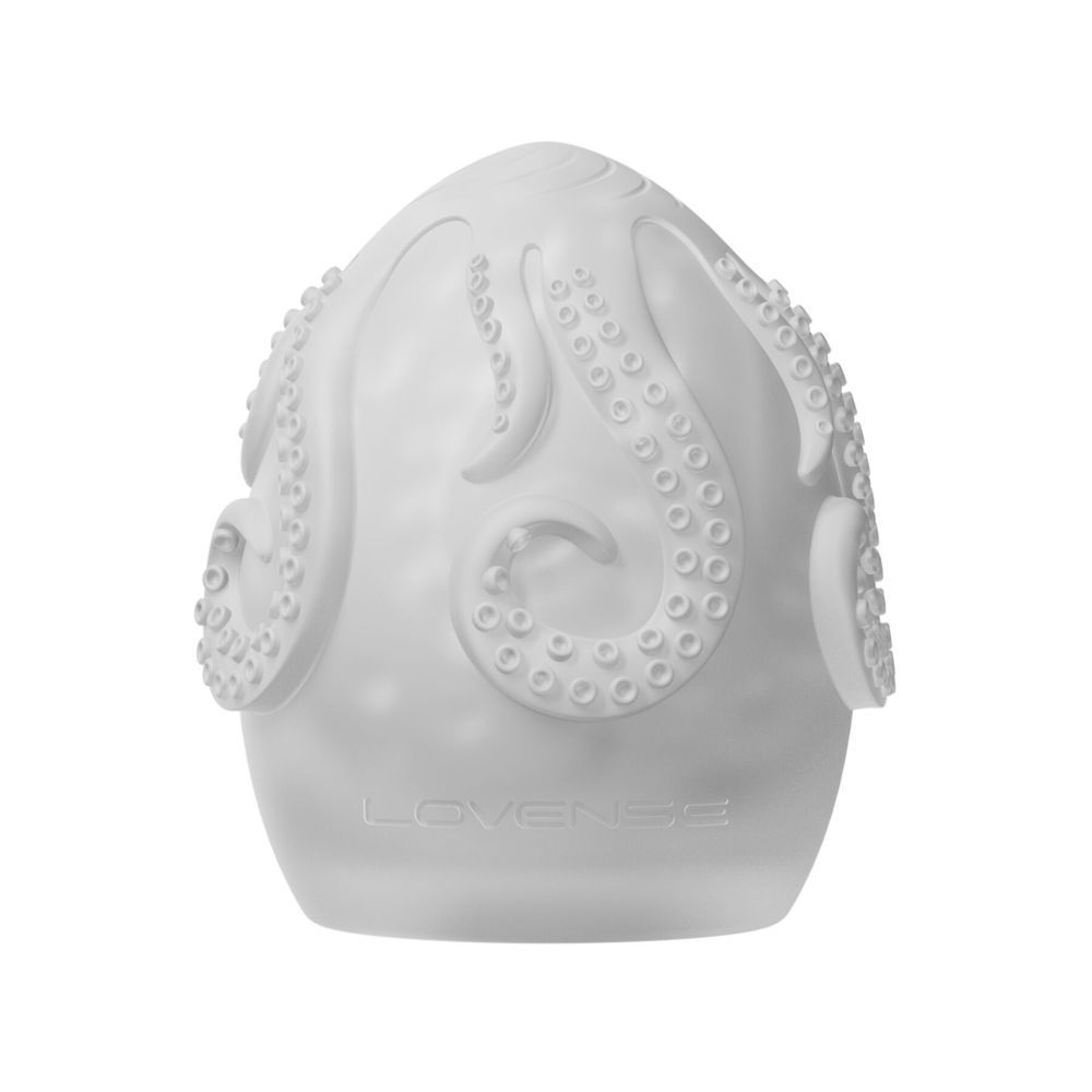 Мастурбатор-яйце Lovense Kraken masturbator egg, текстура-сюрприз, Білий