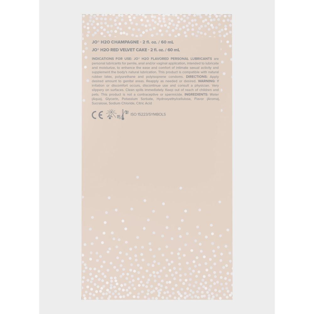 Набір смакових мастил System JO Champagne & Red Velvet Cake (2×60 мл), Limited Edition