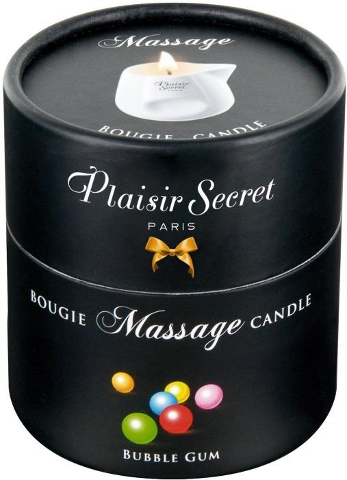 Масажна свічка Plaisirs Secrets Bubble Gum, 80 мл
