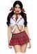 Костюм Leg Avenue Miss Prep XS, топ, юбка, галстук, бантики
