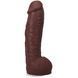 Фалоімітатор Doc Johnson The Realistic Cock ULTRASKYN - 12 Inch Hung with Balls Chocolate, Черный