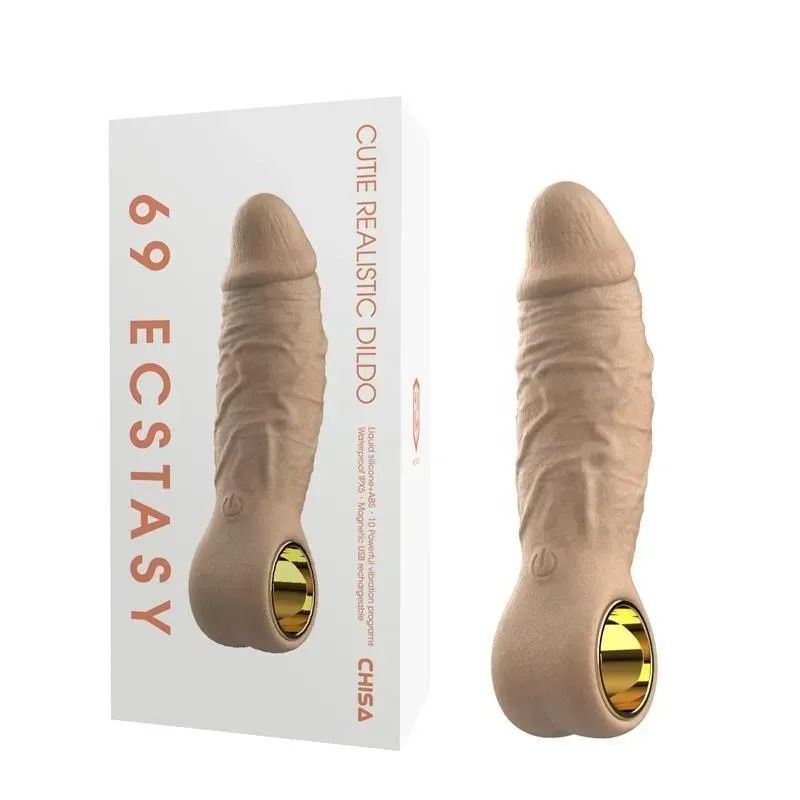 Вибратор 69 Ecstasy Cutie Realistic Dildo, телесный