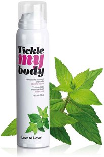 Массажная пена Love To Love TICKLE MY BODY Fresh Mint (150 мл) увлажняющая