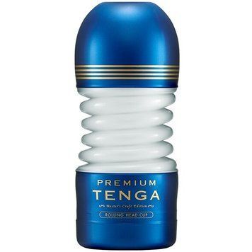 Мастурбатор Tenga Premium Rolling Head Cup с интенсивной стимуляцией головки, Синий