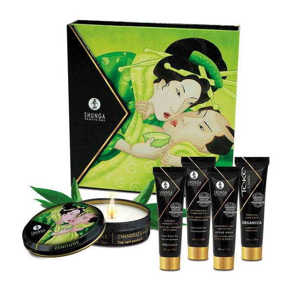 Подарунковий набір Shunga GEISHAS SECRETS ORGANICA - Exotic Green Tea: для шикарної ночі вдвох