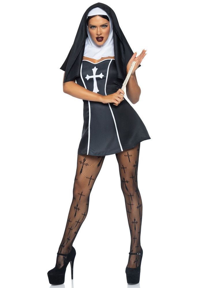 Сексуальний костюм черниці Leg Avenue Naughty Nun XS
