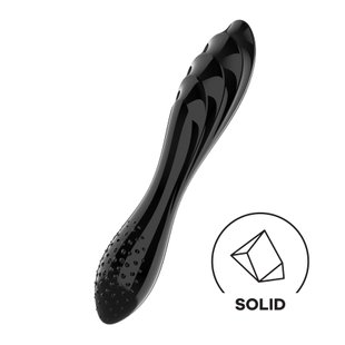 Скляний дилдо Satisfyer Dazzling Crystal 1 (Black)