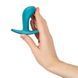 Анальна пробка Fun Factory BOOTIE S Aquamarine, діаметр 2,8 см, тонкий обмежувач, Бирюзовый