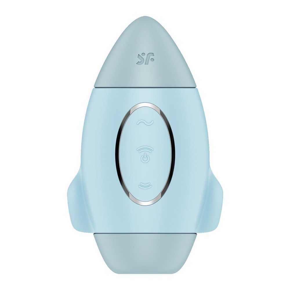 Симулятор орального секса для женщин с вибрацией Satisfyer Mission Control, голубой, Голубой