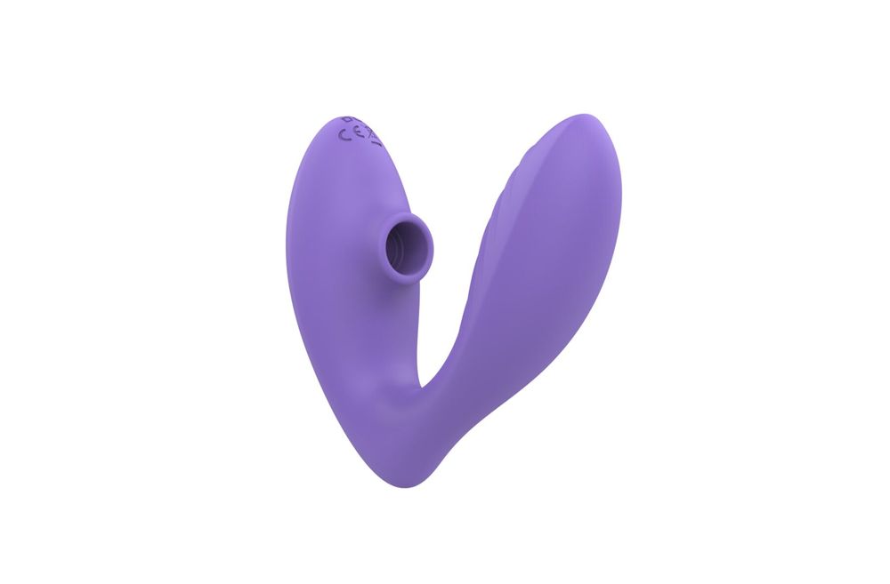 Вакуумный вибратор Romp Reverb Lilac, вагинально-клиторальный