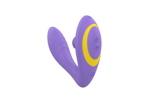 Вакуумный вибратор Romp Reverb Lilac, вагинально-клиторальный