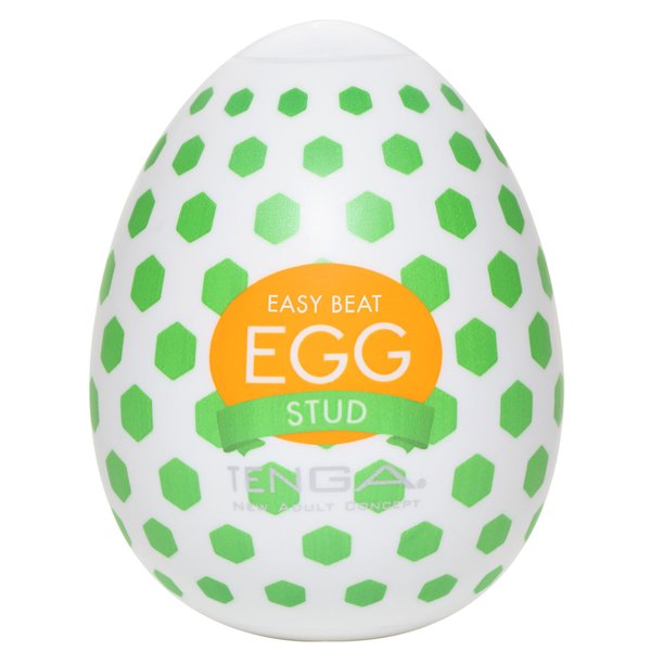 Мастурбатор-яйце Tenga Egg Stud із шестикутними виступами