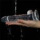 Фалоімітатор Flawless Clear 7.5 &mdash; прозорий, з мошонкою та присоскою, Прозрачный
