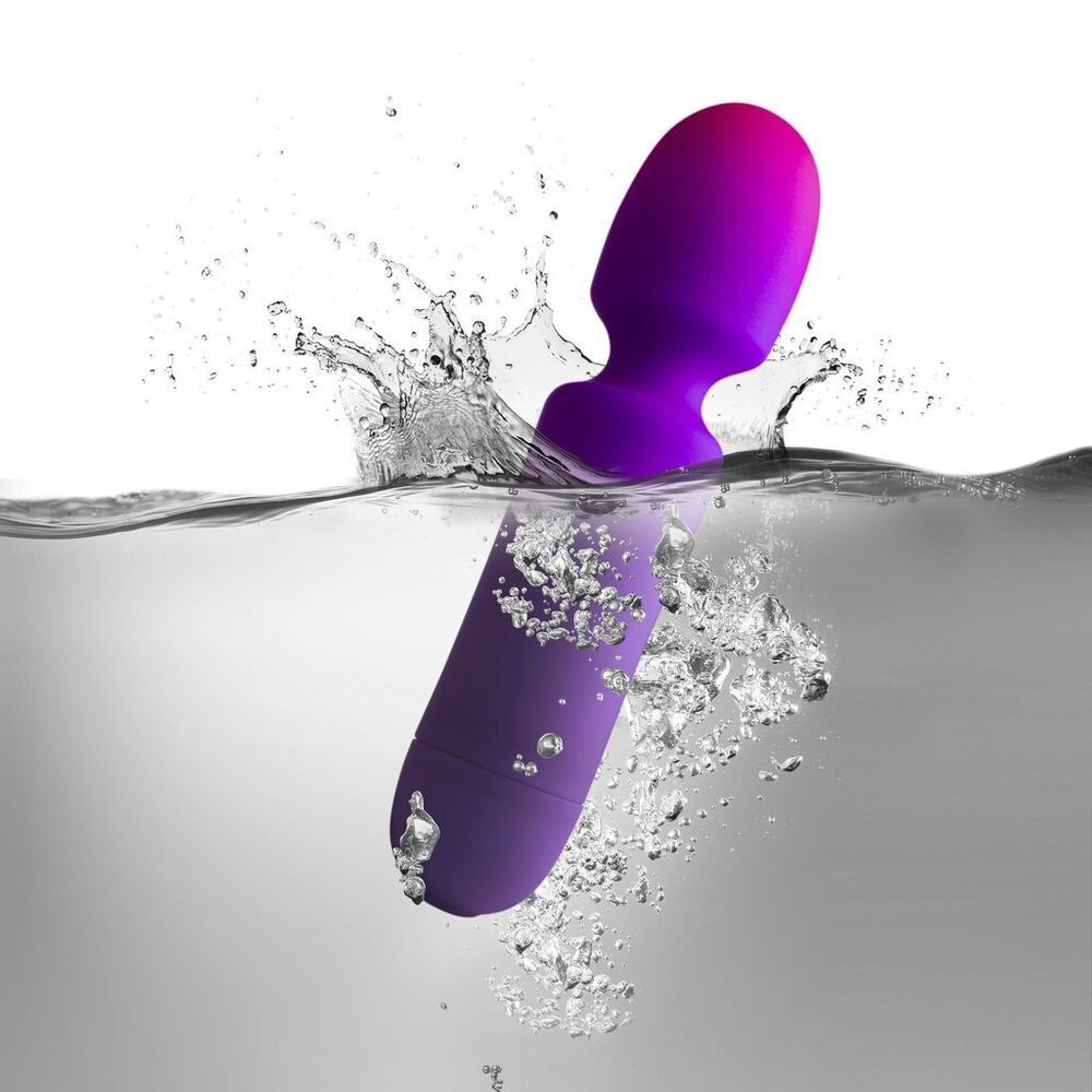 Универсальный вибромассажер Rocks-Off Glo-Girl Wand, Розово-фиолетовый