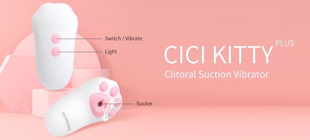 Вакуумный клиторальный стимулятор Otouch Cici Kity Plus с вибрацией