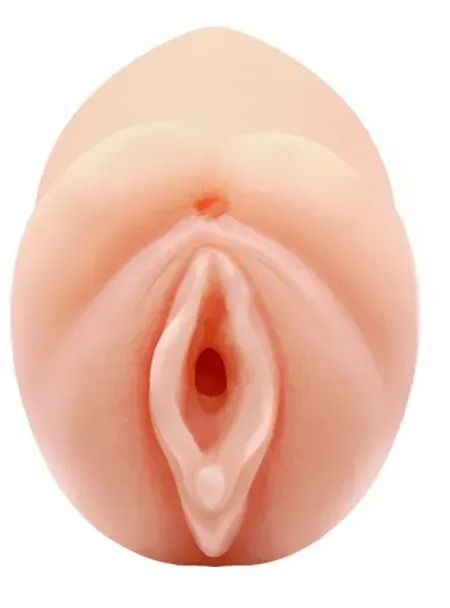 Мастурбатор 2 в 1 CRAZY BULL - Gemini Realistic Oral Sex Sensations, телесный