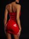 Сукня лакована червона "Спокусниця Марго" XS/S, блискавка на всю довжину ззаду