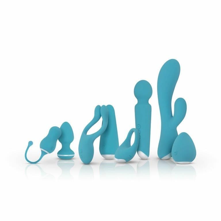 Віброкільце для члена Cala Azul Jose Vibrating Cockring, блакитне