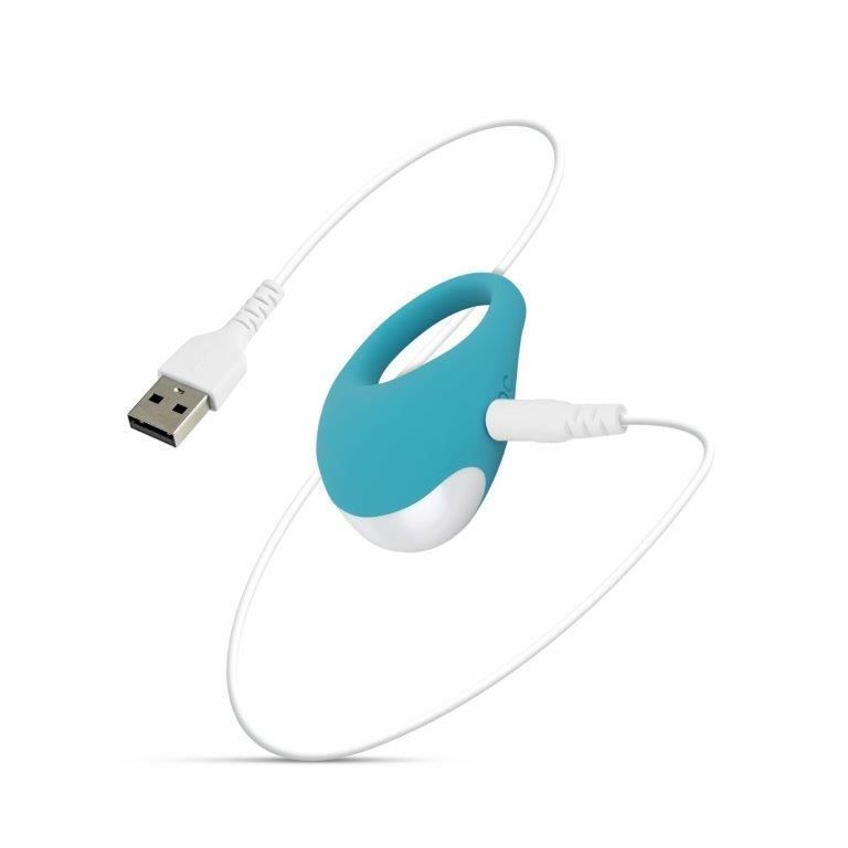 Віброкільце для члена Cala Azul Jose Vibrating Cockring, блакитне