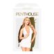 Міні-сукня з відкритою спиною та стрінгами Penthouse - Earth-Shaker White S/M
