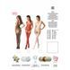 Бодістокінг Passion BS051 red, комбінезон, імітація панчох та боді