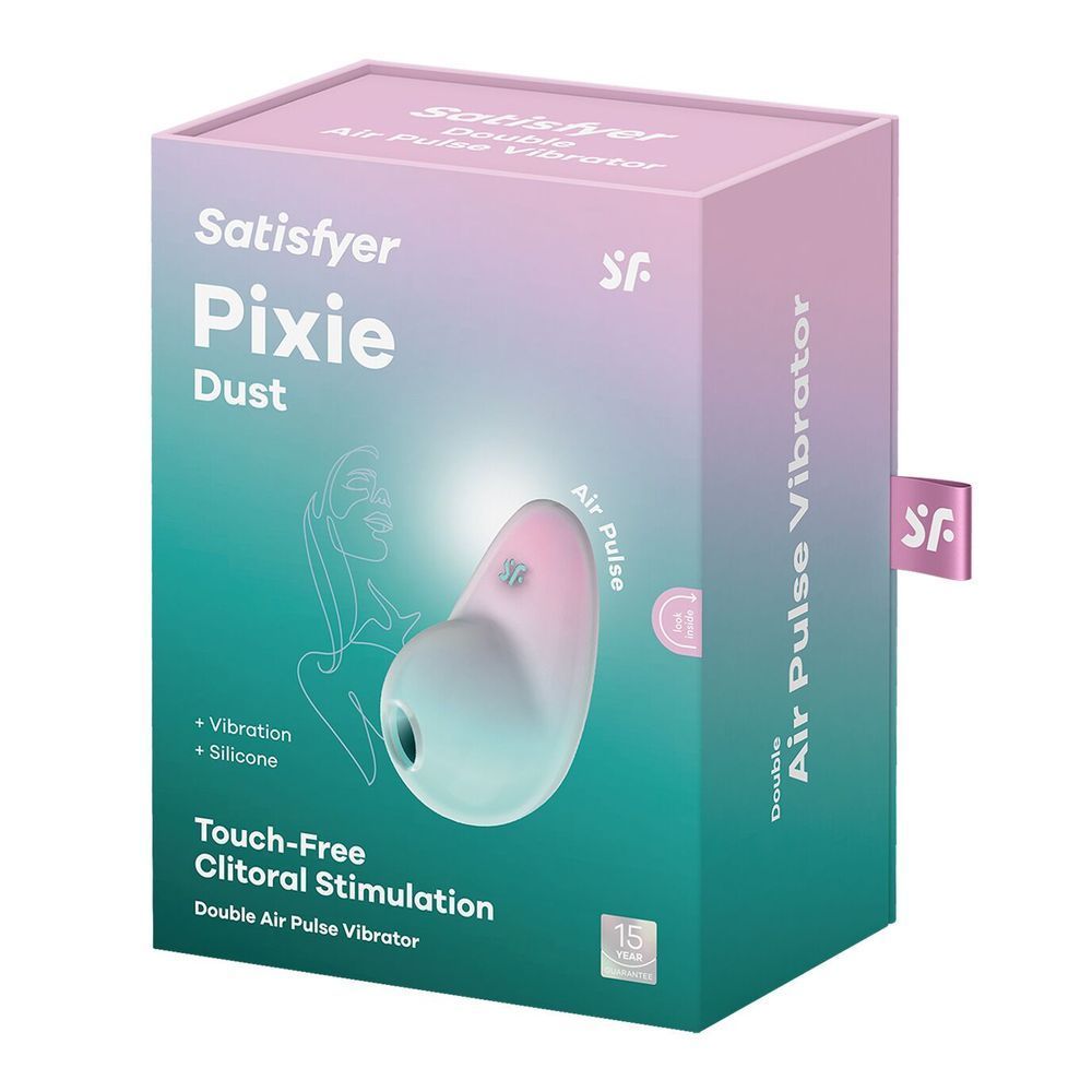 Вакуумный вибратор Satisfyer Pixie Dust Mint/Pink, Бирюзовый