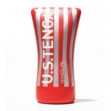 Мастурбатор Tenga US Soft Tube Cup (мягкая подушечка большая) , Красный, серебристый