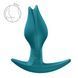Анальна пробка Fun Factory BOOTIE FEM Bottle Green, у вигляді бутона, діаметр 2,9 см, тонкий обмежувач, Бирюзовый