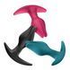 Анальна пробка Fun Factory BOOTIE FEM Bottle Green, у вигляді бутона, діаметр 2,9 см, тонкий обмежувач, Бирюзовый