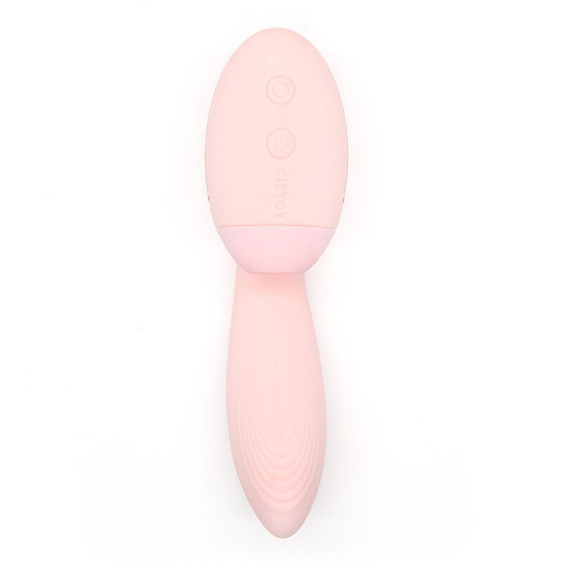 Вакуумный вибратор Kistoy Tina Mini Light Pink, вагинально-клиторальный