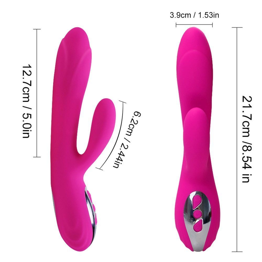 Вибратор Joker Heating Double Vibrating Massage Stick, Розовый