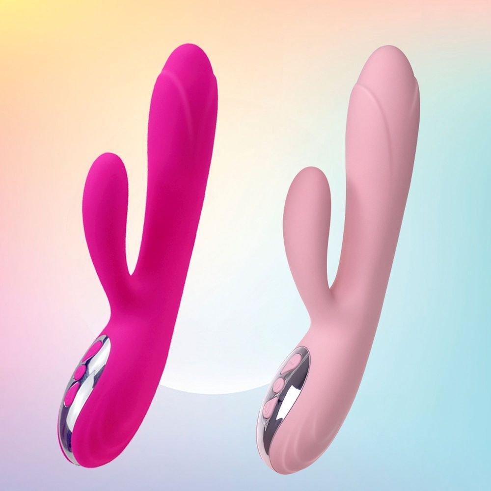 Вибратор Joker Heating Double Vibrating Massage Stick, Розовый