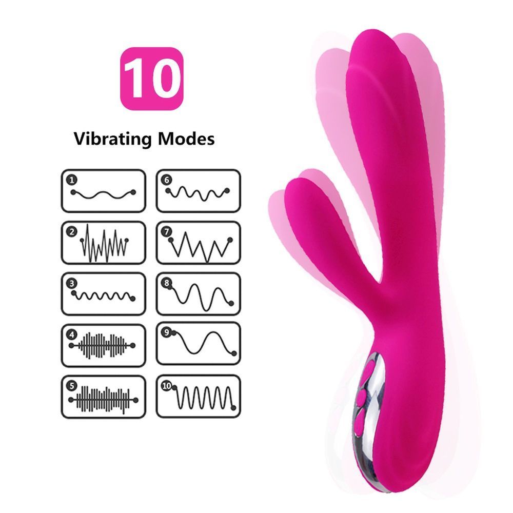 Вибратор Joker Heating Double Vibrating Massage Stick, Розовый
