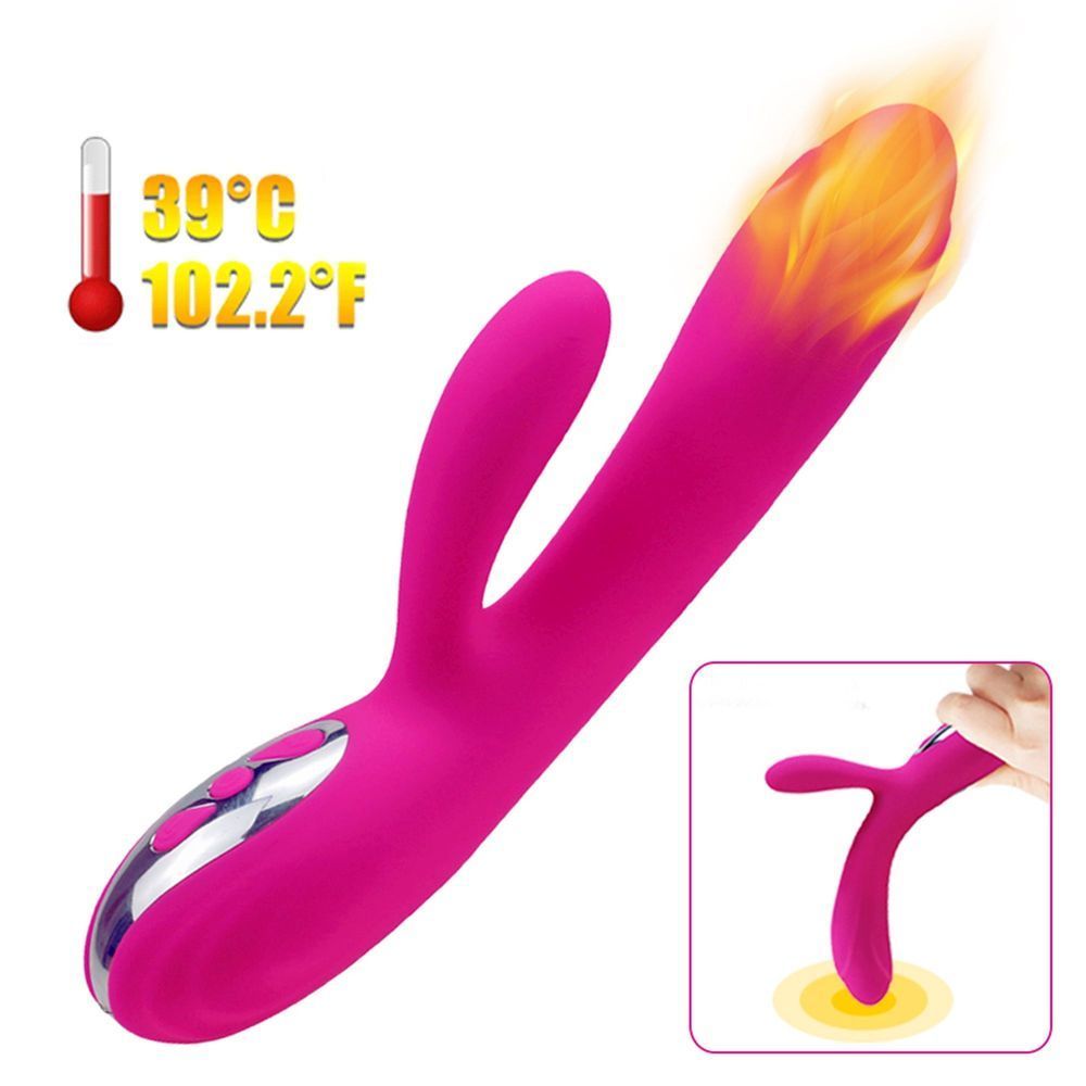 Вибратор Joker Heating Double Vibrating Massage Stick, Розовый