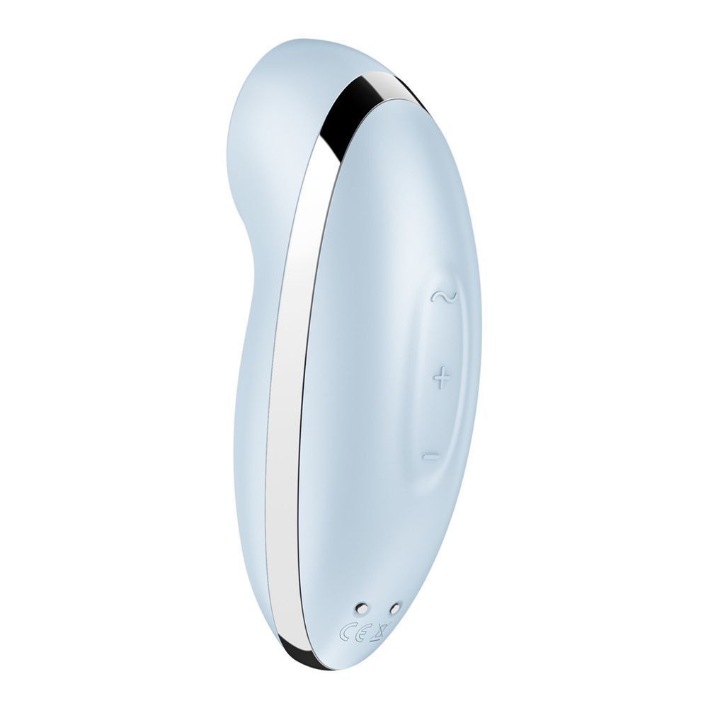Вибростимулятор-пульсатор Satisfyer Tap & Climax 2 Blue, эффект постукивания пальцем, Голубой