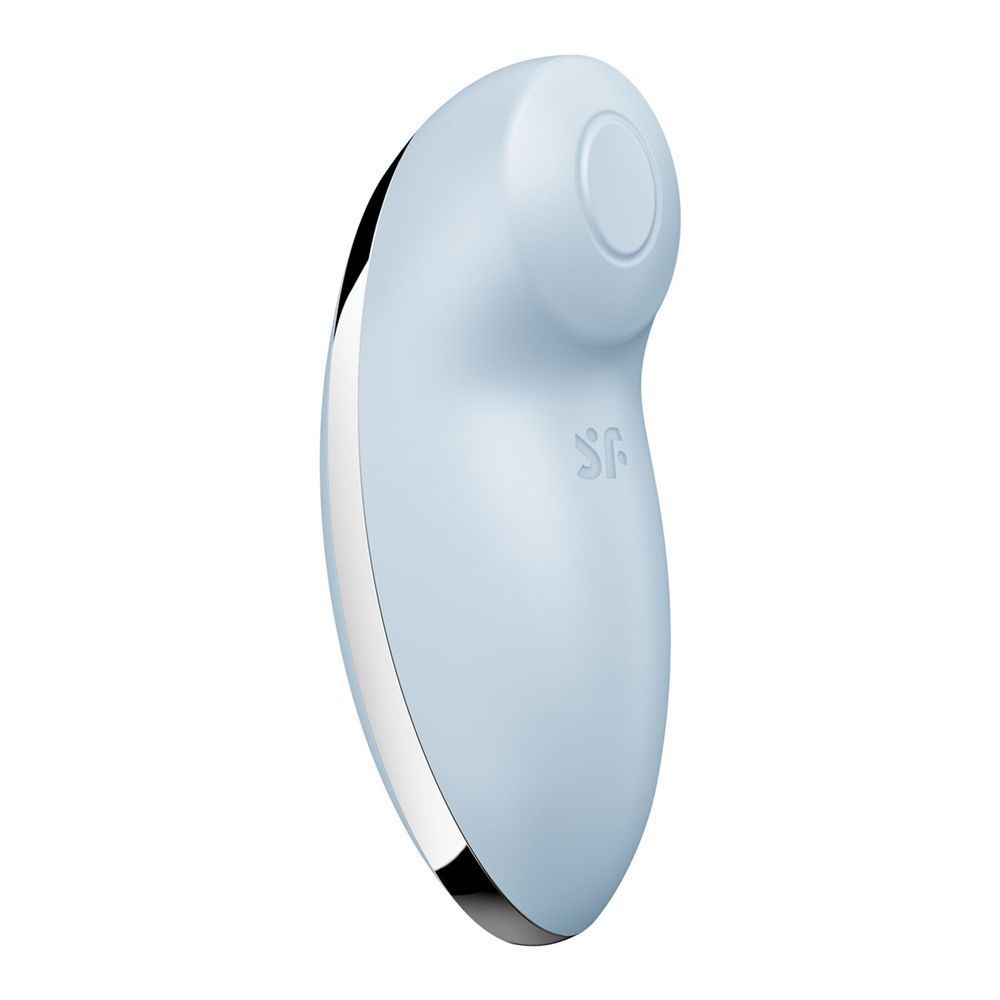 Вибростимулятор-пульсатор Satisfyer Tap & Climax 2 Blue, эффект постукивания пальцем, Голубой