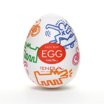 Мастурбатор яйце Tenga Keith Haring EGG Street, Прозрачный