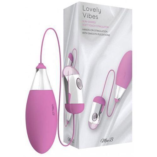 Віброяйце Mae B Lovely Vibes Slim Shaped Soft Touch Stimulator Pink