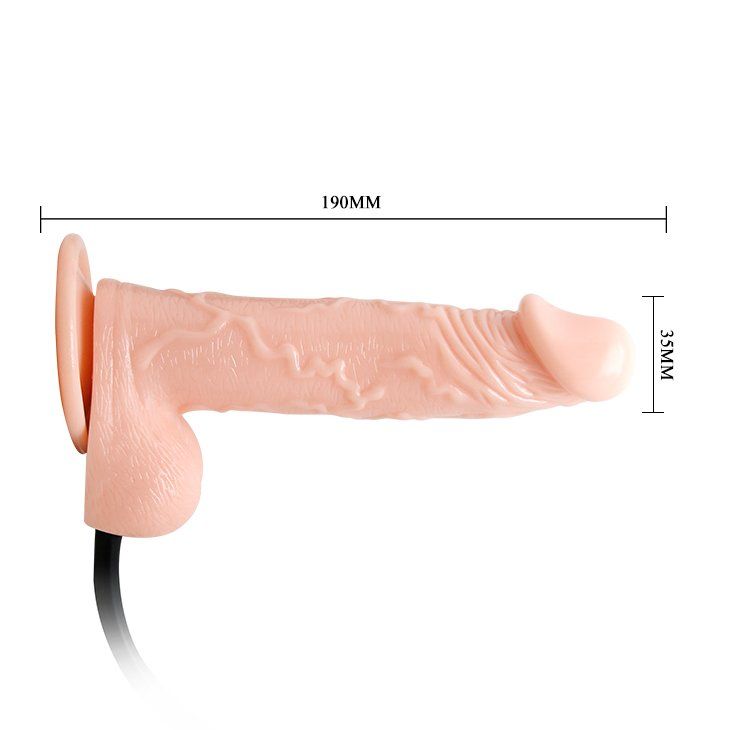 Фалоімітатор з грушею Inflatable Realistic Cock
