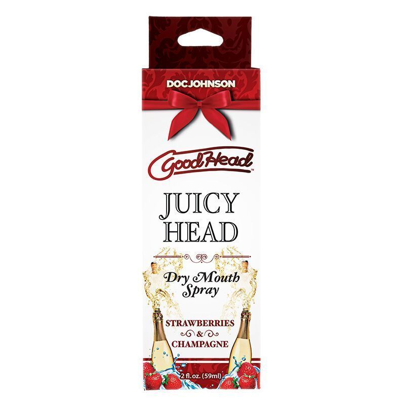 Увлажняющий оральный спрей Doc Johnson GoodHead - Juicy Head - Strawberries and Champagne 59мл, 59 ml, Клубника и шампанское