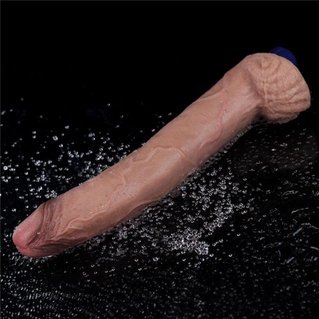 Вібратор Lovetoy Real Softee 11 Platinum Silicone, коричневий, Коричневий