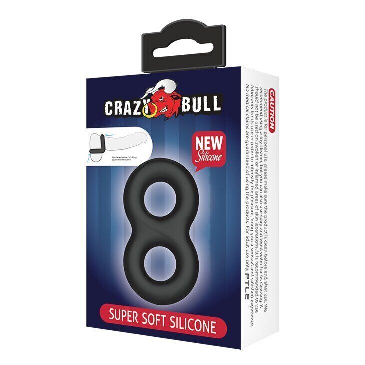 Эрекционное кольцо Crazy Bull SUPER SOFT DOUBLE II
