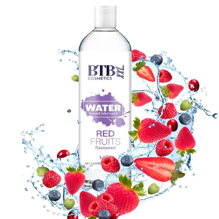 Смазка на водной основе BTB FLAVORED RED FRUITS с ароматом красных фруктов (250 мл)