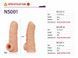 Насадка Kokos Nude Sleeve NS 001-M &mdash; потовщення пеніса, відкрита голівка