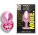 Анальна пробка з кристалом EGZO - Pink Perl Heart Plug Pink, size S, Рожевий