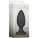 Анальный плаг с каналами для смазки Doc Johnson Platinum Premium Silicone - The Rocket - Black, Черный