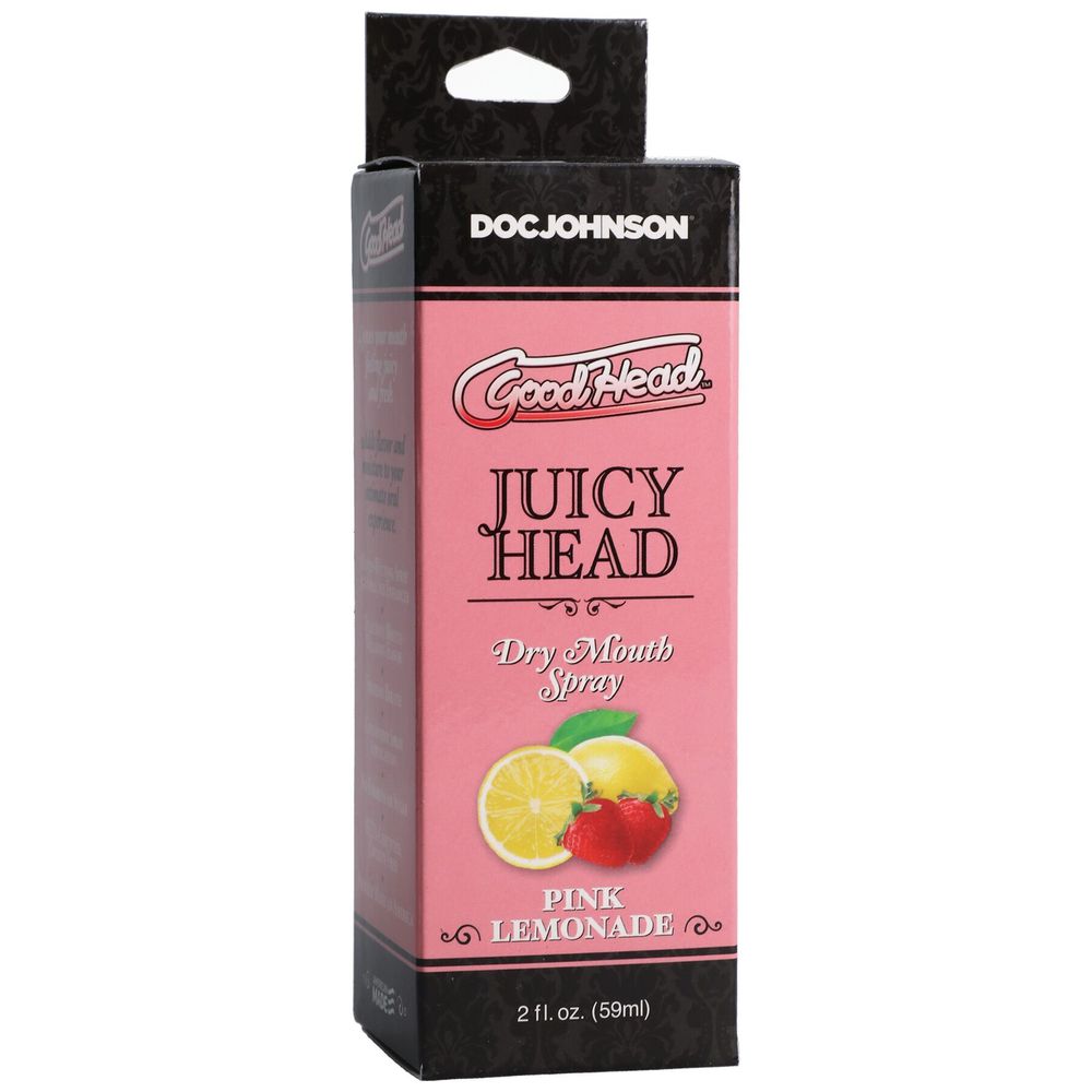 Зволожуючий спальний оральний Doc Johnson GoodHead – Juicy Head – Dry Mouth Spray – Pink Lemonade 2 fl.