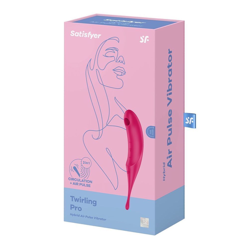 Вібратор для клітора із вакуумною стимуляцією Satisfyer Twirling Pro Red, Червоний