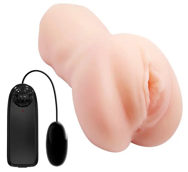 Мастурбатор с вибрацией CRAZY BULL - Realistic Pocket Pussy